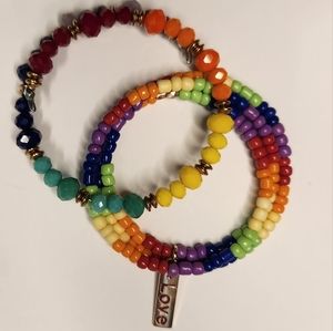 2 Handmade Beaded Bracelet